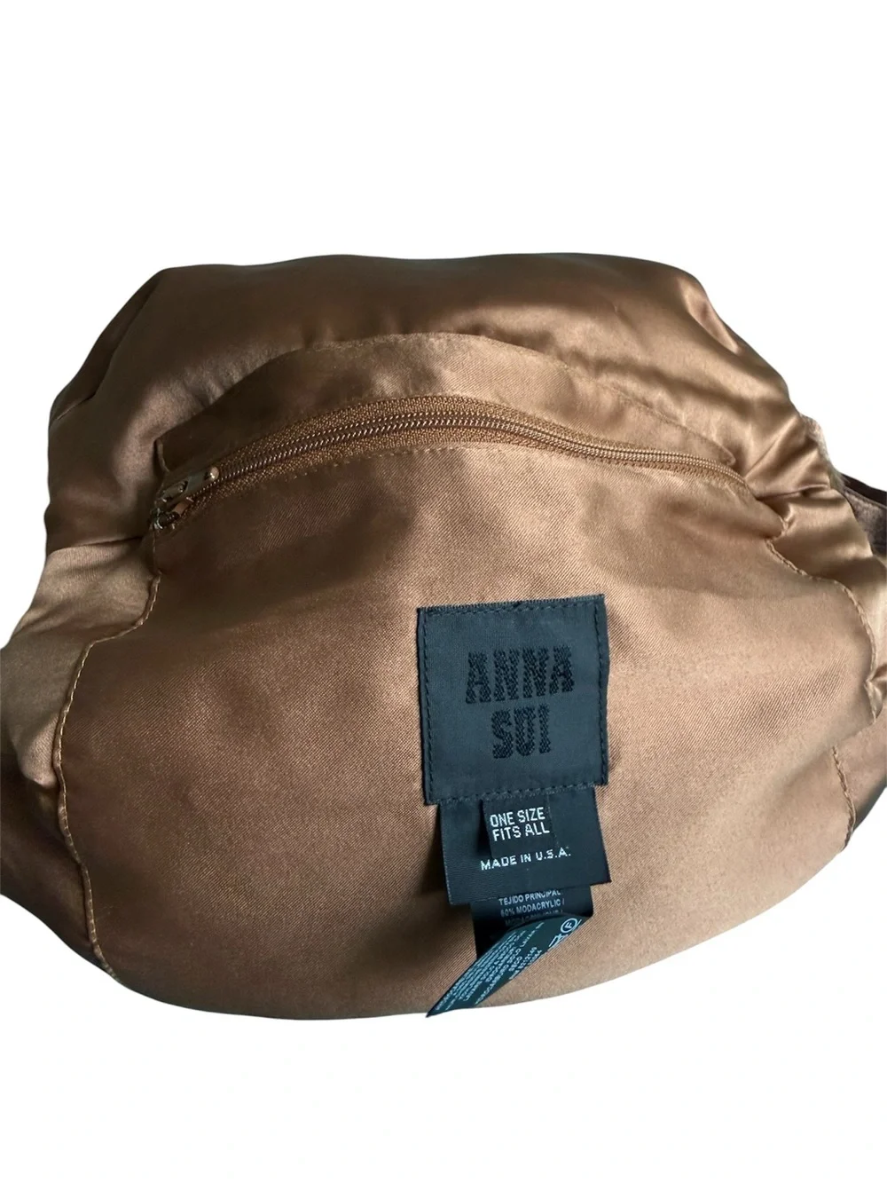 NWT! Rare Free People x Anna Sui Faux Fur Muff Caramel Brown